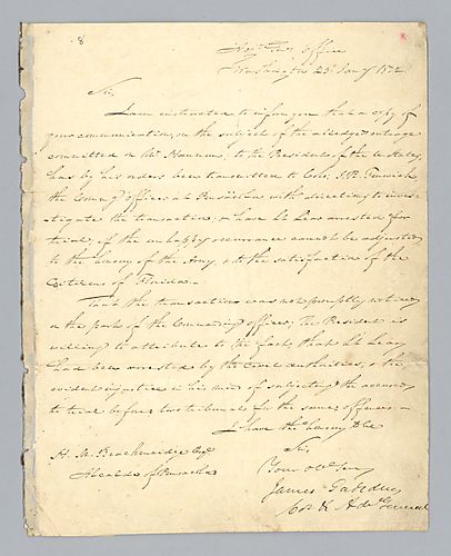 James Gadsden to H. M. Brackenridge (LB# 08)