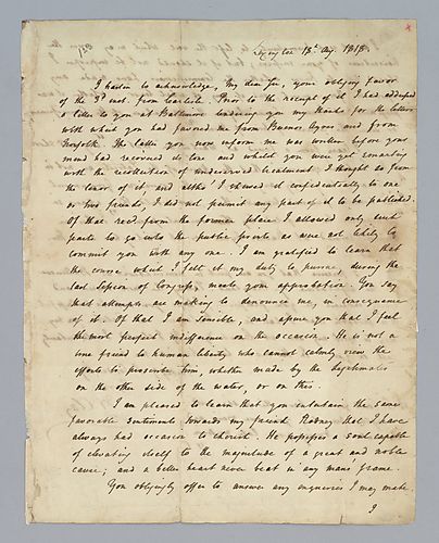 Henry Clay to H. M. Brackenridge (LB# 123)