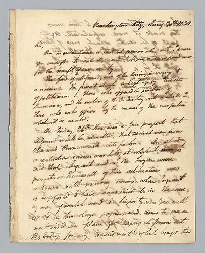 Thomas Hart Benton to H. M. Brackenridge (LB # 92)
