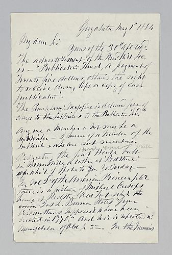 Letter from William M. Darlington to W. B. Hoff