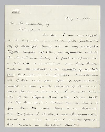 Boyd Grumrine to William M. Darlington