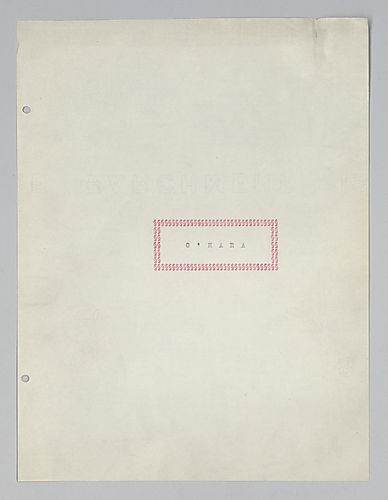O'Hara family Biography and Portrait of James O'Hara