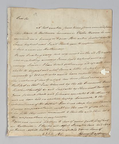 Henry Baldwin to Benjamin Darlington