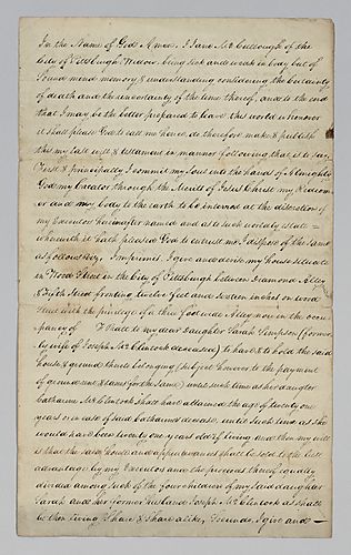 Jane McCullough's Will