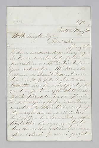 William White to William M. Darlington