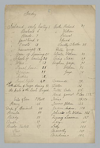Exiles of Erin index