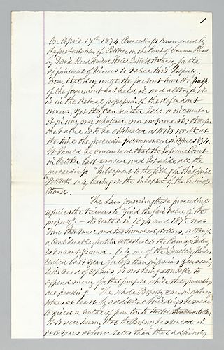 Document summarizing court proceedings