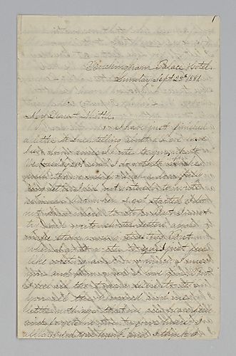 Edith Darlington to Mittie Hemphill, London