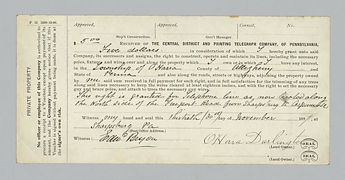 Receipts and Letters