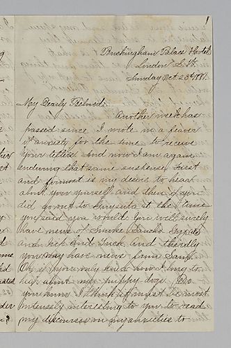 Edith Darlington to Mittie Hemphill, London