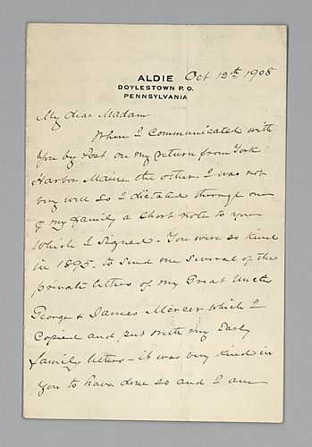 William R. Mercer to Mary Carson O'Hara Darlington