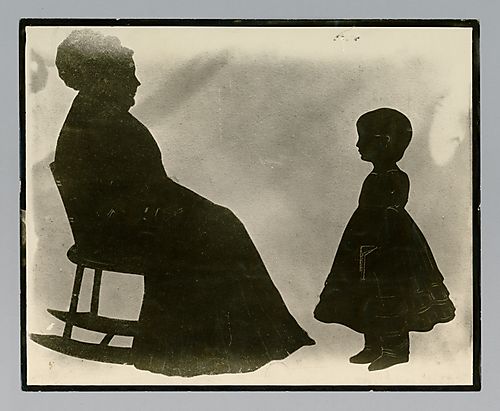 Silhouettes of Mary Carson O'Hara Darlington and Mary Carson O'Hara