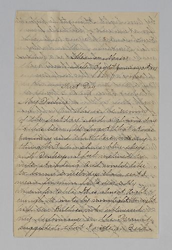 Edith Darlington to Mittie Hemphill, On the Nile