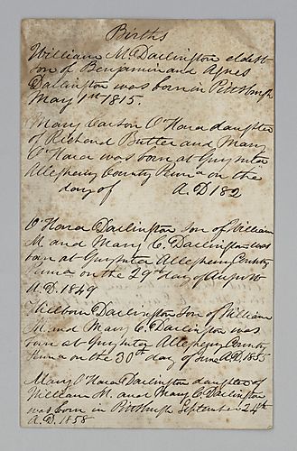 Darlington Genealogical Papers