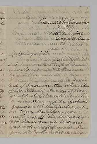 Edith Darlington to Mittie Hemphill, Rome