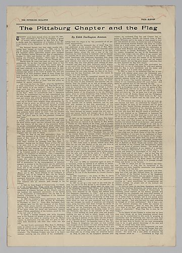 Article in the Pittsburgh Bulletin