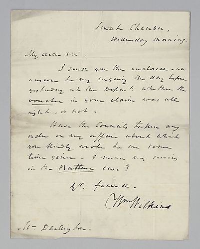 William Wilkins to Samuel Darlington