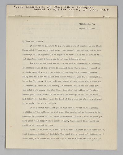 Thomas P. Roberts to Edith Darlington Ammon