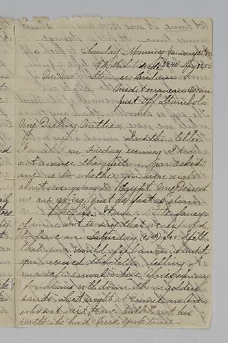 Edith Darlington to Mittie Hemphill, Ship to Alexandria
