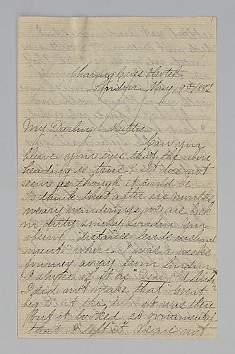 Edith Darlington to Mittie Hemphill, London