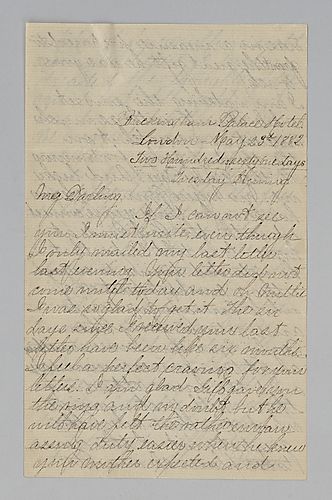 Edith Darlington to Mittie Hemphill, London