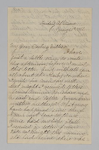 Edith Darlington to Mittie Hemphill, London