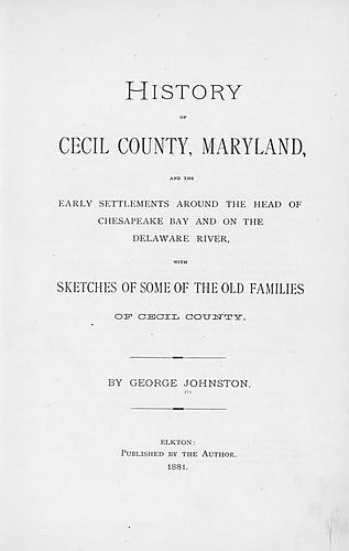 History of Cecil County, Maryland