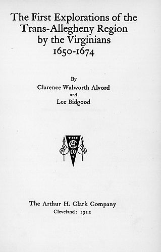 first explorations of the Trans-Allegheny region by the Virginians, 1650-1674