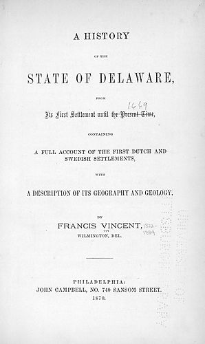 history of the state of Delaware