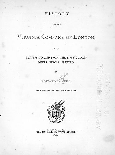 History of the Virginia Company of London
