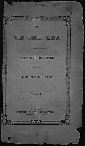 Virginia historical reporter