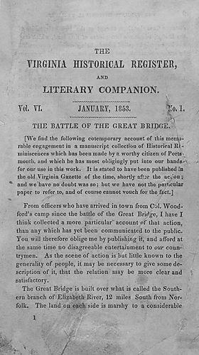 Virginia historical register, and literary companion