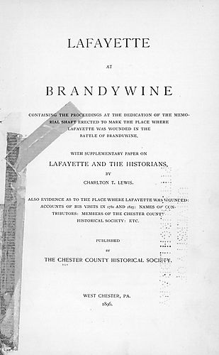 Lafayette at Brandywine