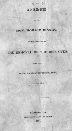 Mr. White's speech, in Senate. January 7, 1809