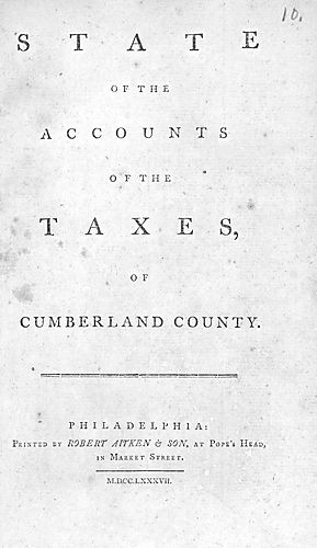 State of the accounts of the taxes of Cumberland county