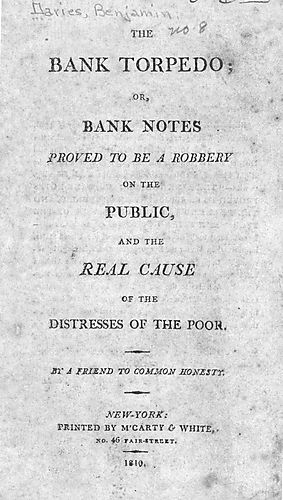Bank notes proved to be a robbery on the public, and the real cause of the distresses of the poor