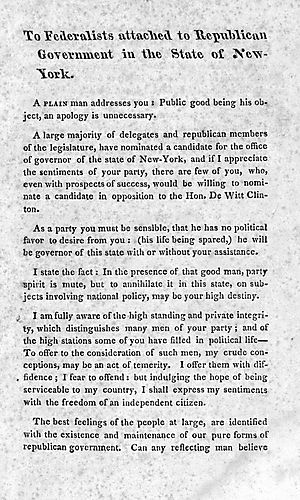 To Federalists attached to Republican government in the state of New-York
