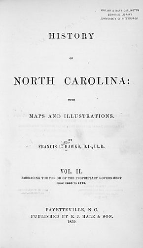 History of North Carolina