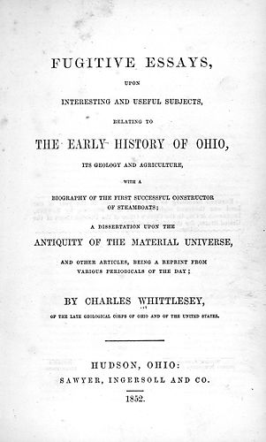 Fugitive essays, upon interesting and useful subjects, relating to the early history of Ohio