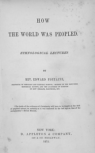 How the world was peopled