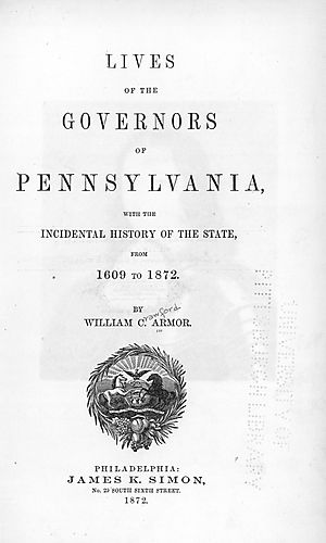 Lives of the governors of Pennsylvania