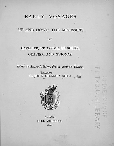 Early voyages up and down the Mississippi