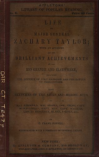 Life of Major-General Zachary Taylor