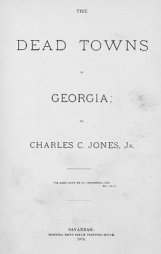 dead towns of Georgia