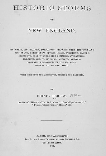 Historic storms of New England