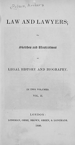 Sketches and illustrations of legal history and biography