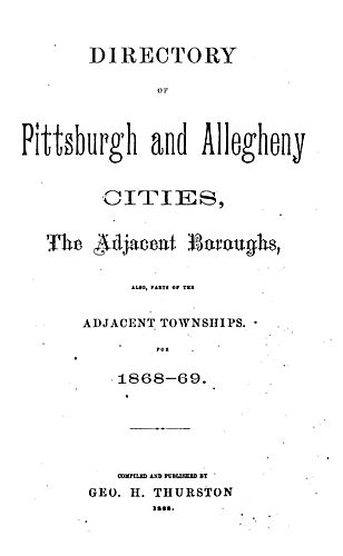 Directory of Pittsburgh and Allegheny cities