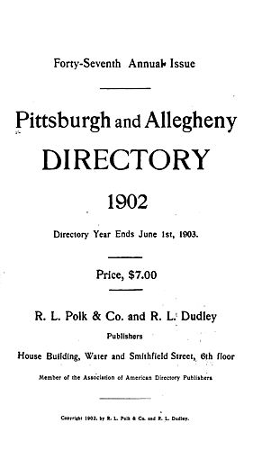 Pittsburgh and Allegheny directory