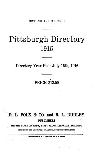 Pittsburgh directory