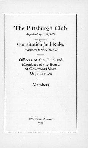 Constitution and rules